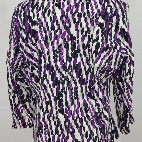Cato Jacket size Large Purple Collared Blazer - Picture 6 of 8